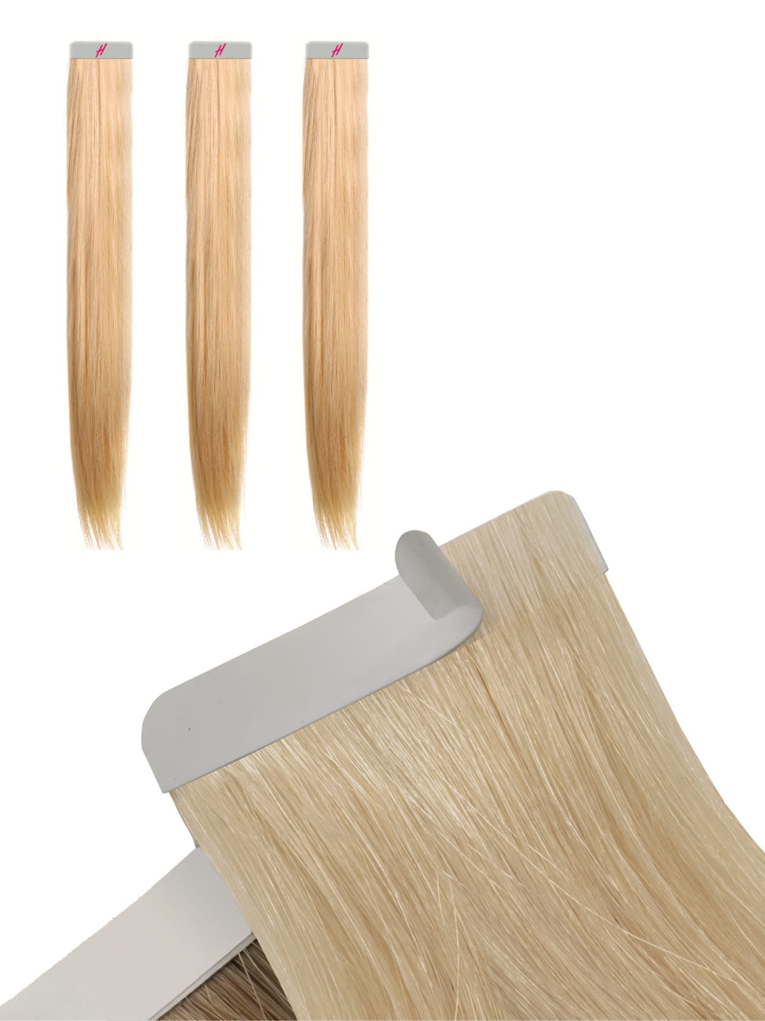 Tape-In Extensions - professional Qualität - 55-60cm 1b variant detail image - c238646e4e8d4f23d649b376a5159357607e2d14916bfef1a84f2b83918e93bf