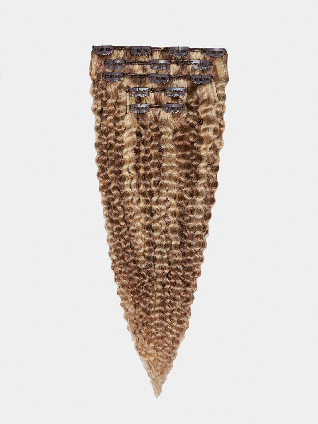 Clip in Extensions - luxury Qualität - 130 Gramm 5-teilig - 55cm - CURLY m18/24 variant detail image - 3854236a52d8a7d2ae55f18995f65e5f38c23dd0e9fbe5ec4f18b226bda66442