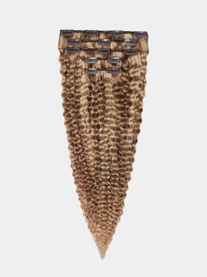 Clip in Extensions - luxury Qualität - 130 Gramm 5-teilig - 55cm - CURLY m18/24 variant detail image - 3854236a52d8a7d2ae55f18995f65e5f38c23dd0e9fbe5ec4f18b226bda66442